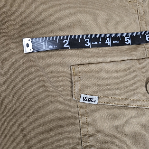 Vans Shorts Mens 32 Tan Cargo Pockets Twill Stretch Off The Wall - Picture 5 of 10